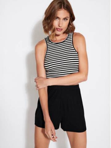 ONLY Топ 15289846 Чорний Cropped Fit ONLY Топ 15289846 Чорний Cropped Fit