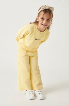 Оверсайз світшот з бавовною - світло-жовтий