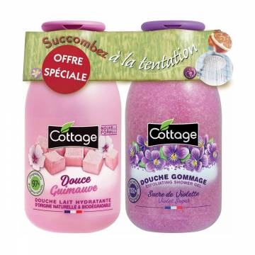 Набор для душа Cottage (молочко Sweet Marshmallow, 250 мл + гель-эксфолиант Violet Sugar, 270 мл) Набор для душа Cottage (молочко Sweet Marshmallow, 250 мл + гель-эксфолиант Violet Sugar, 270 мл)
