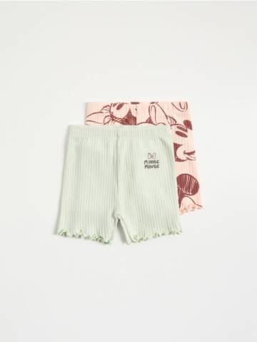 Reserved - Бавовняні шорти 2 шт. Minnie Mouse - пастельний рожевий - 218EP-03X