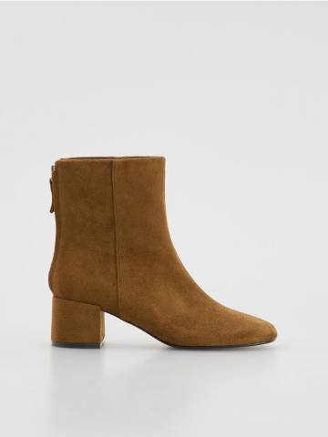 Reserved - Ботильйони на підборах - золотисто-коричневий - 905FF-82X Reserved - Ботильйони на підборах - золотисто-коричневий - 905FF-82X