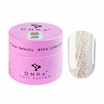 Гель-паста для дизайна ногтей DNKa Jewel Paste 0001, 5 мл