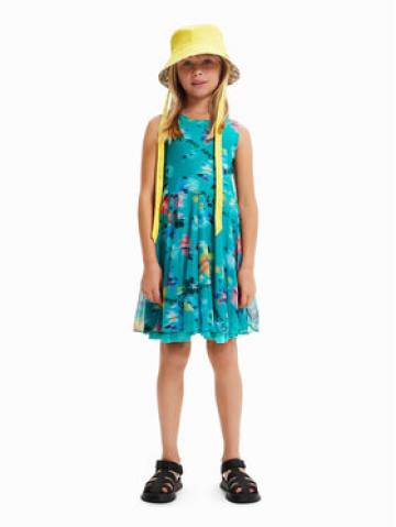 Desigual Повсякденна сукня 23SGVK21 Голубий Regular Fit Desigual Повсякденна сукня 23SGVK21 Голубий Regular Fit