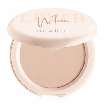 Компактная пудра для лица Focallure Covermax Pressed Powder 01 Light Beige, 6.5 г Компактная пудра для лица Focallure Covermax Pressed Powder 01 Light Beige, 6.5 г