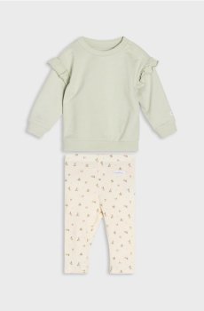 Комплект зі світшоту й легінсів - блідо-зелений
