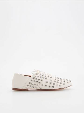 Reserved - LADIES` LOAFER SHOES - білий - 457DB-00X Reserved - LADIES` LOAFER SHOES - білий - 457DB-00X