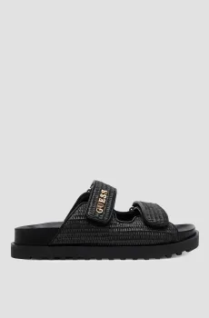 Женские черные слайдеры Черный 38 Guess FLJFDE.FAP19;BLACK