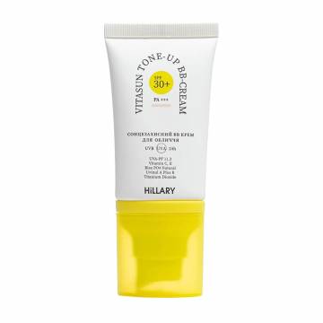 Солнцезащитный BB-крем для лица Hillary VitaSun Tone-Up BB-Cream All Day Protect, SPF 30+ PA+++, Ivory, 40 мл Солнцезащитный BB-крем для лица Hillary VitaSun Tone-Up BB-Cream All Day Protect, SPF 30+ PA+++, Ivory, 40 мл