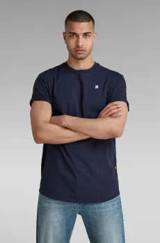 Мужская темно-синяя футболка Lash Синий XXL G-Star RAW D16396,B353