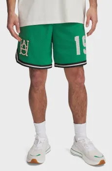 Мужские зеленые шорты Courtside Hoops Short Зеленый S Under Armour 1390120-305