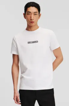 Мужская белая футболка Белый S Karl Lagerfeld 543221.755085;10
