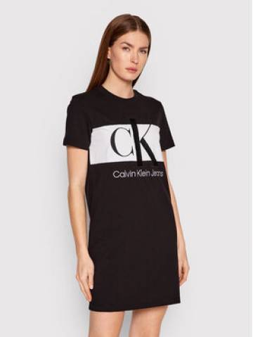 Calvin Klein Jeans Повсякденна сукня J20J218862 Чорний Regular Fit Calvin Klein Jeans Повсякденна сукня J20J218862 Чорний Regular Fit
