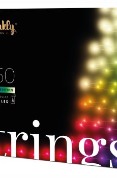 ​Гірлянда Smart LED Twinkly Strings RGBW 250 IP44 20м кабель прозорий (TWS250SPP-TEU)