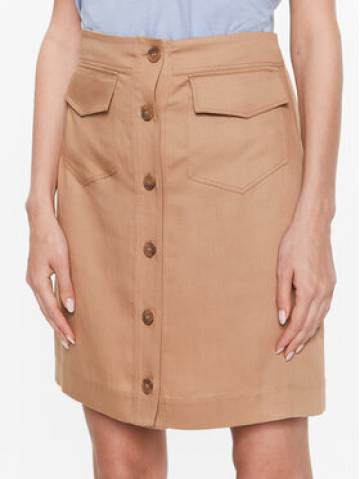 Calvin Klein Спідниця трапеція Drapy Tencel K20K205631 Коричневий Straight Fit Calvin Klein Спідниця трапеція Drapy Tencel K20K205631 Коричневий Straight Fit