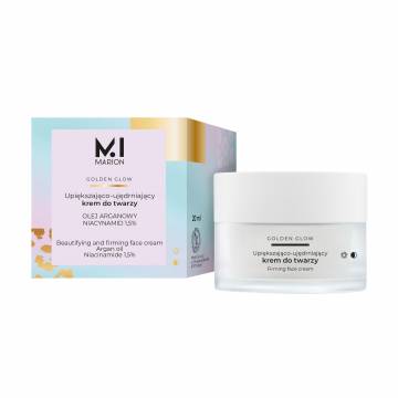 Крем для лица Marion Golden Glow Beautifying And Firming Face Cream с аргановым маслом и ниацинамидом 1.5%, 50 мл Крем для лица Marion Golden Glow Beautifying And Firming Face Cream с аргановым маслом и ниацинамидом 1.5%, 50 мл