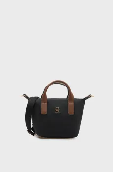 Женская черная сумка POPETTE MICRO TOTE Черный ONESIZE Tommy Hilfiger AW0AW18368