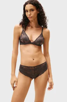 Женский серый бюстгальтер LUREX TRIANGLE Серый S Tommy Hilfiger UW0UW06098