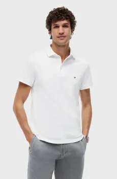 Мужское белое поло CORE 1985 SLIM POLO Белый XL Tommy Hilfiger MW0MW17771