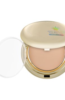 Матирующая пудра для лица Enough Coenzyme Q10 Aloe Silky Sun Two Way Cake SPF 25 PA++, со сменным блоком, 13, 2*13 г