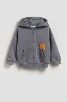 Reserved - Бавовняне худі - темно-сірий - 667HR-90X
