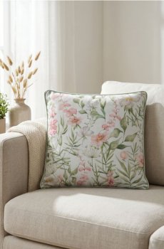 Наволочка з квітковим мотивом - різнобарвний