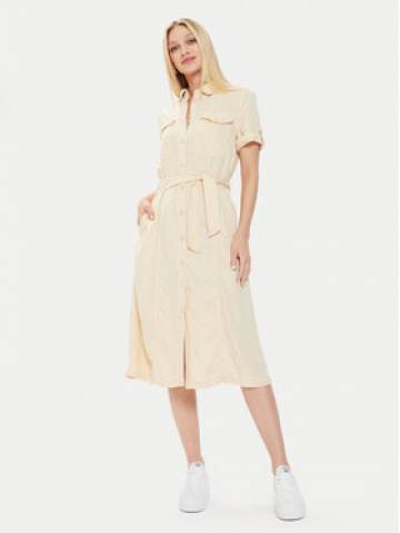Pepe Jeans Сукня-сорочка Evelinda PL953482 Бежевий Regular Fit Pepe Jeans Сукня-сорочка Evelinda PL953482 Бежевий Regular Fit
