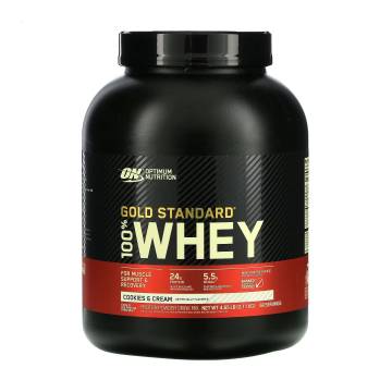 Протеин Optimum Nutrition 100% Whey Gold Standard Печенье и крем, в порошке, 2.11 кг Протеин Optimum Nutrition 100% Whey Gold Standard Печенье и крем, в порошке, 2.11 кг