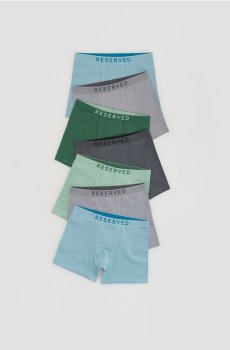 Reserved - Бавовняні боксерки 7‑пак - світло-блакитний - 212IM-50X