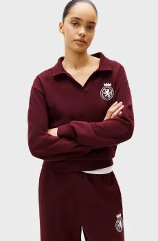 Женское бордовое поло SWEATER Бордовый S Tommy Hilfiger UW0UW06078