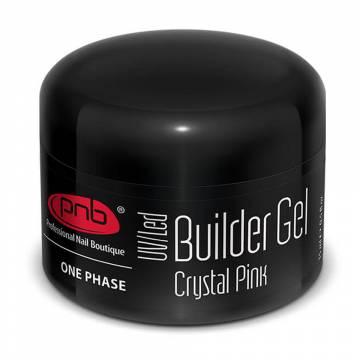 Однофазный моделирующий гель для ногтей PNB UV/LED One Phase Builder Gel Crystal Pink прозрачно-розовый, 5 мл Однофазный моделирующий гель для ногтей PNB UV/LED One Phase Builder Gel Crystal Pink прозрачно-розовый, 5 мл