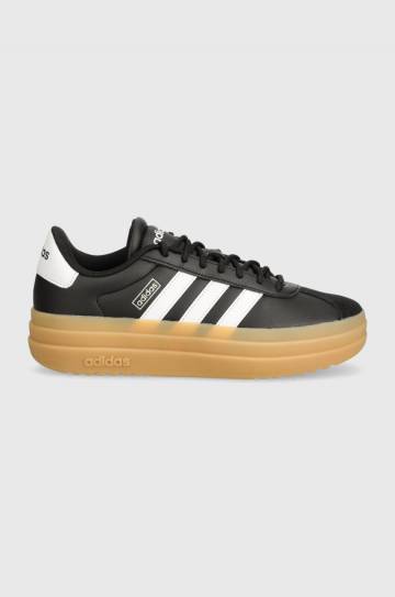 Кожаные кроссовки adidas Vl Court Bold цвет чёрный IH3081 Кожаные кроссовки adidas Vl Court Bold цвет чёрный IH3081