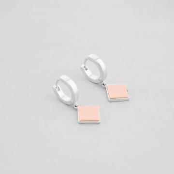 Серебряные серьги Minimal 1939-pink Серебряные серьги Minimal 1939-pink