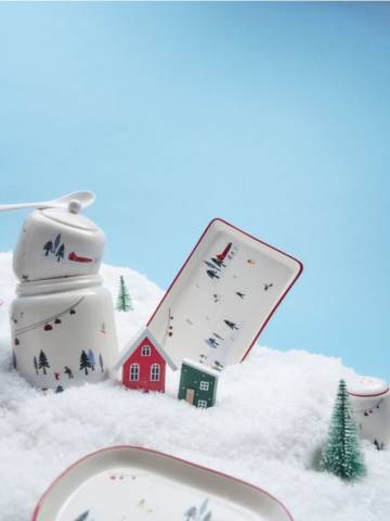 Керамічна тарілка - білий