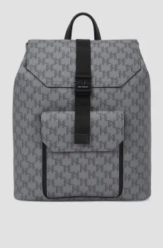 Мужской серый рюкзак с узором Серый ONESIZE Karl Lagerfeld A2M30161;1LZ