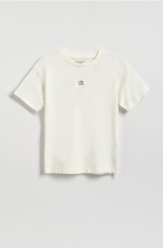 Reserved - Бавовняна футболка - кремовий - 674IR-01X