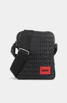 Мужская черная сумка Черный ONESIZE HUGO 11507