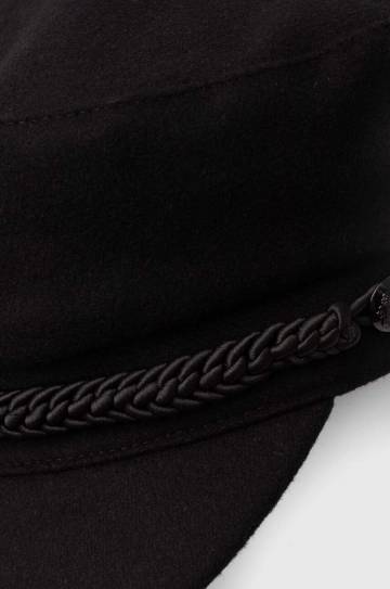 Шерстяное кепи Lauren Ralph Lauren цвет чёрный шерсть 454953637 Шерстяное кепи Lauren Ralph Lauren цвет чёрный шерсть 454953637