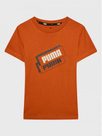 Puma Футболка Alpha Holiday 670109 Оранжевий Regular Fit Puma Футболка Alpha Holiday 670109 Оранжевий Regular Fit