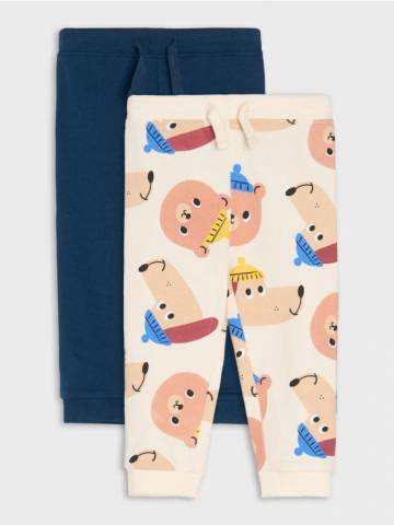 Штани regular 2 pack - кремовий