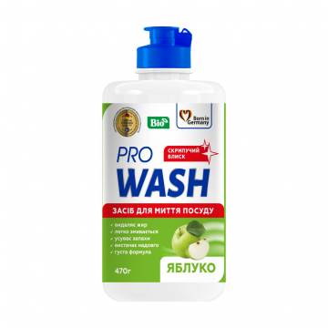 Средство для мытья посуды Pro Wash Яблоко, 470 г Средство для мытья посуды Pro Wash Яблоко, 470 г