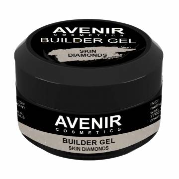 Гель для наращивания ногтей Avenir Cosmetics Pro Skin Diamonds с шиммером, 15 мл Гель для наращивания ногтей Avenir Cosmetics Pro Skin Diamonds с шиммером, 15 мл