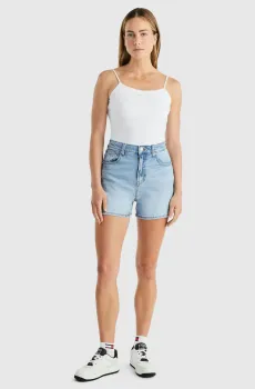 Женские голубые джинсовые шорты MOM UH Голубой 27 Tommy Jeans DW0DW17645