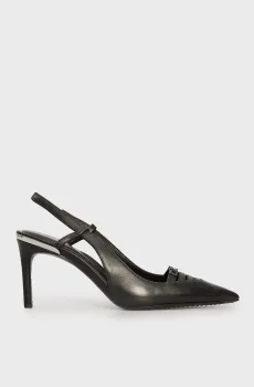 Женские черные кожаные слингбэки MALDEN Черный 36 DKNY K1500466