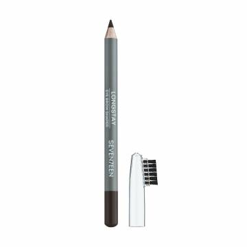 Карандаш для бровей Seventeen Longstay Eyebrow Shaper с щеточкой, 4 Very Black, 1.14 г Карандаш для бровей Seventeen Longstay Eyebrow Shaper с щеточкой, 4 Very Black, 1.14 г