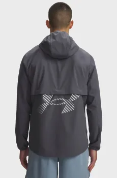 Мужская темно-серая ветровка UA Velociti STORM Jacket Серый XL Under Armour 6015106-025
