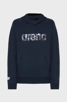 Темно-синее худи HOODED SWEAT ARENA GRAPHIC (унисекс) Синий XL Arena 010196-700