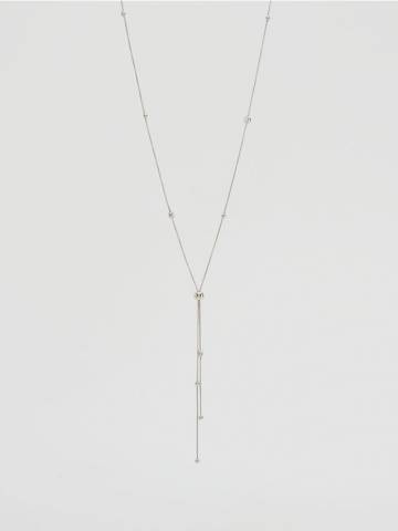 Reserved - Намисто з підвіскою - срібний - 314FD-SLV