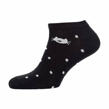Носки женские Siela RT1312-046 короткие, черные точки, размер 39-42 Носки женские Siela RT1312-046 короткие, черные точки, размер 39-42