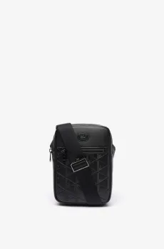 Мужская черная сумка через плечо Monogram Черный ONESIZE Lacoste NH4486MR000