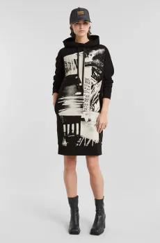 Женское черное платье Scene gr hdd sw dress l/s wmn Черный S G-Star RAW D25035,D589